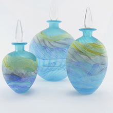 Load image into Gallery viewer, Spring Tides Seashore Glass Flat Stoppered Bottle