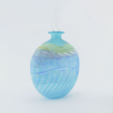 Load image into Gallery viewer, Spring Tides Seashore Glass Medium Flat Stoppered Bottle