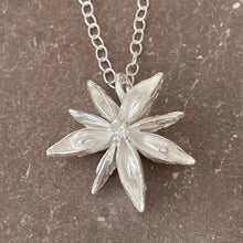 Load image into Gallery viewer, Silver star anise on 24" chain