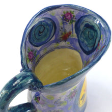 Load image into Gallery viewer, Figure small jug teal & orange