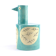 Load image into Gallery viewer, Turquoise large bird vase