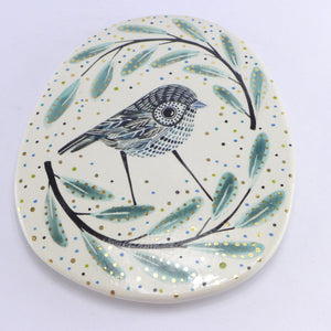 Bird and branches plaque 1009