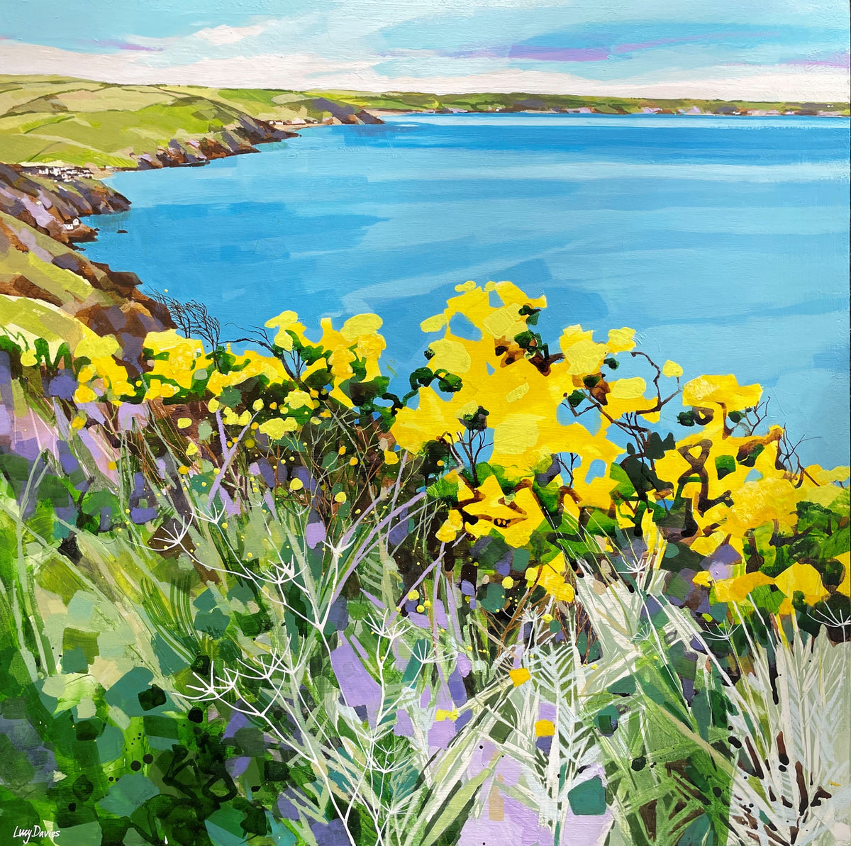 Lucy Davies painting Baxters