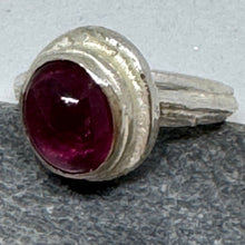 Load image into Gallery viewer, Pink tourmaline ring in angelica setting