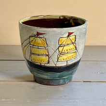 Load image into Gallery viewer, Clipper in the harbour tea bowl 1288