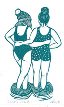 Load image into Gallery viewer, Swim Friends riso print