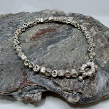 Load image into Gallery viewer, Small silver cinnamon swirl bracelet