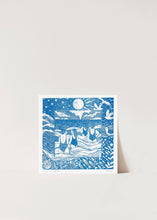 Load image into Gallery viewer, Into the Waves riso print