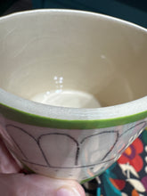 Load image into Gallery viewer, Green patchwork garden mug