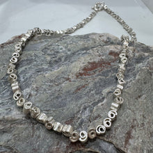 Load image into Gallery viewer, Small silver cinnamon swirl necklace