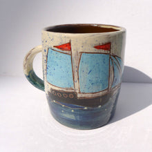 Load image into Gallery viewer, Mug with turquoise sails 2