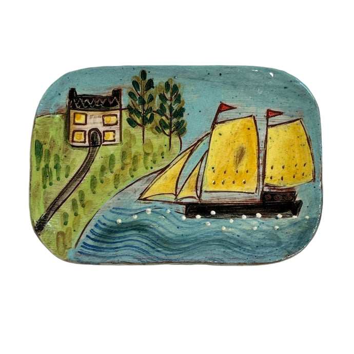 Postcard plate Heading home