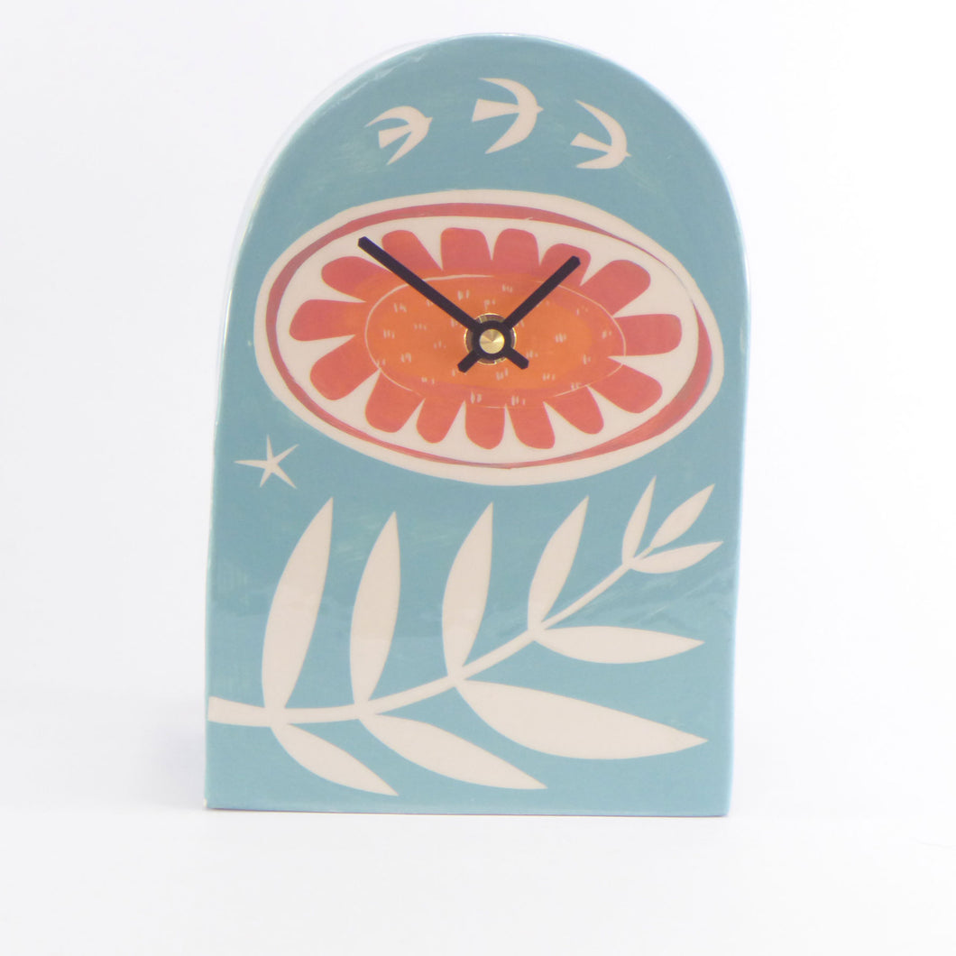 Tall orange blossom clock