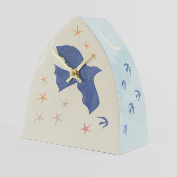 Dove and stars clock