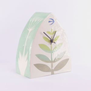 Fern clock green