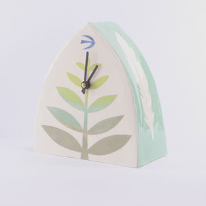 Fern clock green