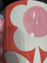 Load image into Gallery viewer, Red flower mug