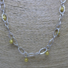 Load image into Gallery viewer, Silver and gilt peppercorn droplet pendant