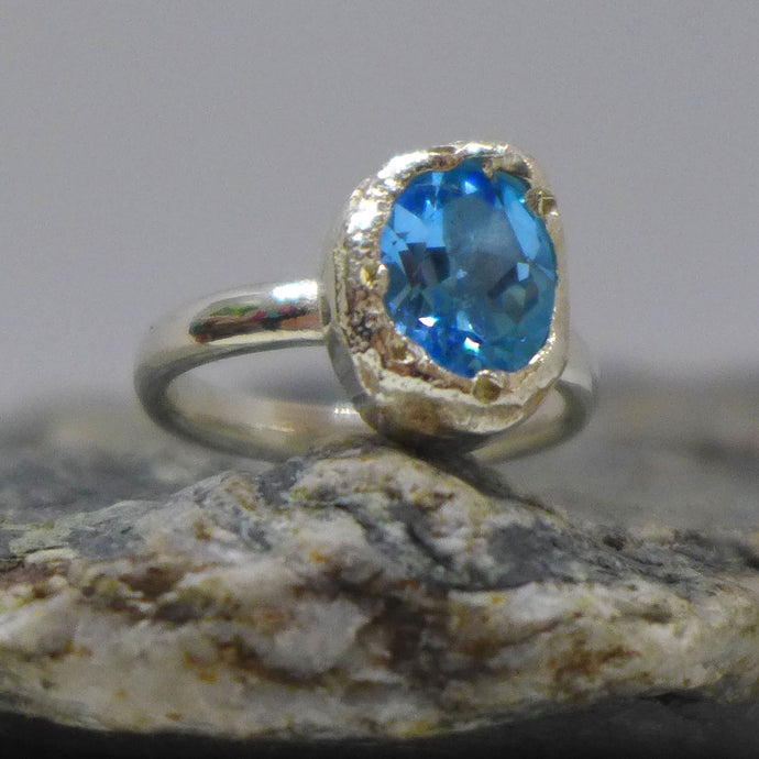 Topaz nugget cocktail ring