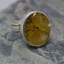 Load image into Gallery viewer, Large rutile quartz ring
