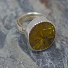 Load image into Gallery viewer, Large rutile quartz ring