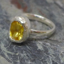 Load image into Gallery viewer, Citrine nugget cocktail ring