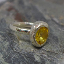 Load image into Gallery viewer, Citrine nugget cocktail ring