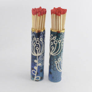 Large match striker pot blue stem A