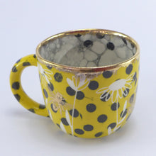 Load image into Gallery viewer, Mustard polka dot cup B