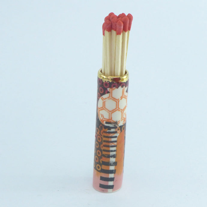Small match striker pot poppy B