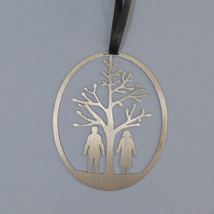 Couple hanging  - silvery
