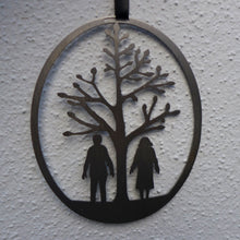 Load image into Gallery viewer, Couple hanging  - silvery
