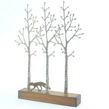 Load image into Gallery viewer, Silver birch and fox - large