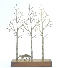 Load image into Gallery viewer, Silver birch and fox - large