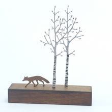 Load image into Gallery viewer, Silver birch and fox