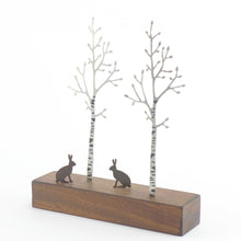 Load image into Gallery viewer, Silver birch and hares