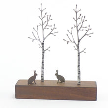Load image into Gallery viewer, Silver birch and hares