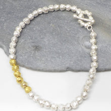 Load image into Gallery viewer, Silver and gilt peppercorn bracelet
