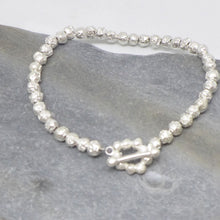 Load image into Gallery viewer, Silver peppercorn bracelet