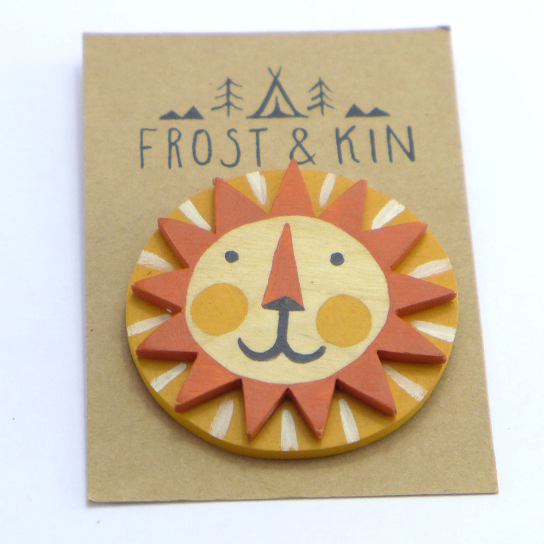 Frost and Kin Lion brooch