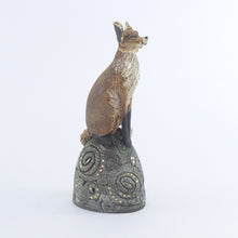 Load image into Gallery viewer, Small sitting fox on a hill brown