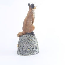 Load image into Gallery viewer, Small sitting fox on a green hill