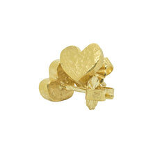 Load image into Gallery viewer, Gilt heart studs