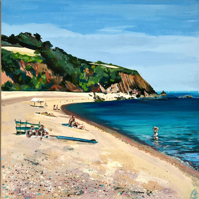 On the beach, Blackpool Sands