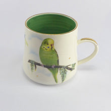 Load image into Gallery viewer, Green budgie mug