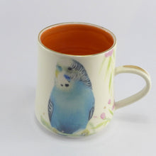 Load image into Gallery viewer, Orange budgie mug