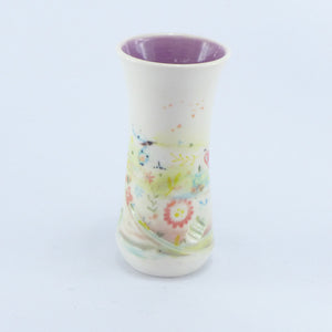 Bud vase Purple - wider top