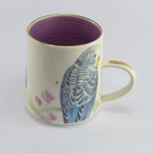 Load image into Gallery viewer, Purple budgie mug 1
