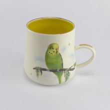 Load image into Gallery viewer, Yellow budgie mug 2