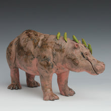 Load image into Gallery viewer, Blushing Hippo with Ox Peckers